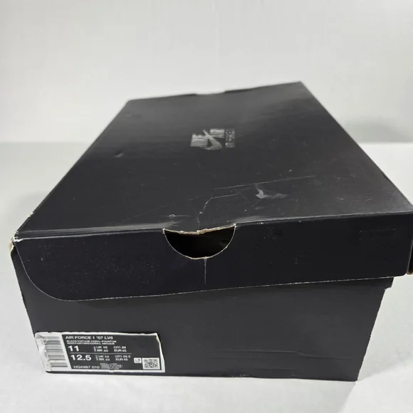 Nike Air Force 1 Low '07 LV8 Black Size 11 Vintage Coral Phantom HQ4987-010 Men - Picture 8 of 11